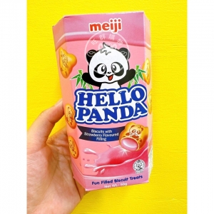 日本明治Hello Panda 草莓餅乾(小) 50g