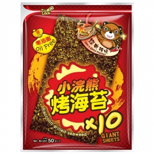 泰國小浣熊烤海苔-辣味50g (10片裝)